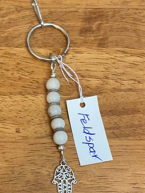 NEW Handcrafted Hamsa charm keychain